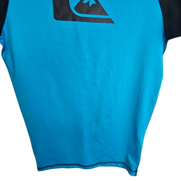 Quiksilver Rash Guard Mens S Blue Black All Time Id Short Sleeve Rash Guard Men - Picture 3 of 7